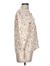 Rose & Thyme 100% Rayon Floral Ivory 3/4 Sleeve Blouse Size L - photo 4