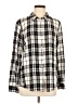 Calvin Klein Plaid Ivory Long Sleeve Button-Down Shirt Size M - photo 1