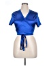 Shein Curve Blue Short Sleeve Top Size 1XL - photo 1