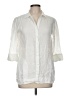 Max Mara Ivory 3/4 Sleeve Button-Down Shirt Size M (estimated) - photo 1