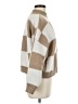 Blu Pepper Checkered-gingham Tan Turtleneck Sweater Size M - photo 4