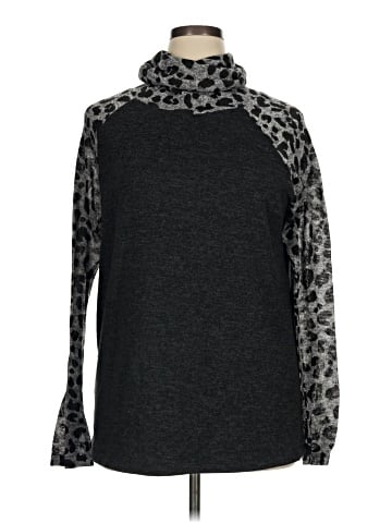 Brittany Black Turtleneck Sweater (view 1)