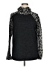 Brittany Black Animal Print Gray Turtleneck Sweater Size 1X - photo 1
