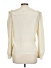 Paula Saker 100% Polyester Ivory Long Sleeve Blouse Size 12 - photo 2