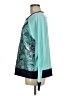 Eva Franco Floral Teal Pullover Sweater Size 6 - photo 5