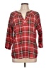 Van Heusen 100% Polyester Red 3/4 Sleeve Blouse Size L - photo 1