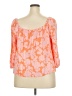 Sanctuary 100% Rayon Orange 3/4 Sleeve Blouse Size 2X - photo 2