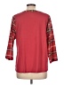 Van Heusen 100% Polyester Red 3/4 Sleeve Blouse Size L - photo 2