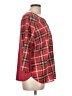Van Heusen 100% Polyester Red 3/4 Sleeve Blouse Size L - photo 4