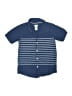 Carter's 100% Cotton Stripes Blue Short Sleeve Button-Down Shirt Size 8 - photo 1