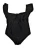 Unbranded 100% Polyamide Solid Black One Piece Swimsuit Size M - photo 1