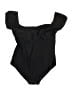 Unbranded 100% Polyamide Solid Black One Piece Swimsuit Size M - photo 2