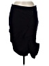 Eva Franco Solid Blue Black Formal Skirt Size 8 - photo 1