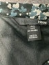 H&M 100% Polyester Paisley Black Cocktail Dress Size 8 - photo 7