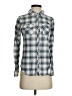 Passport Plaid Gray Long Sleeve Button-Down Shirt Size S - photo 1