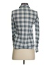 Passport Plaid Gray Long Sleeve Button-Down Shirt Size S - photo 2