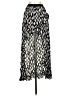 Talula 100% Rayon Animal Print Silver Black Casual Skirt Size S - photo 1