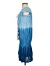 Skemo 100% Rayon Tie-dye Blue Casual Dress Size S - photo 5