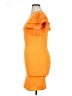 Shein Curve Solid Orange Cocktail Dress Size 0XL - photo 5