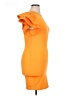 Shein Curve Solid Orange Cocktail Dress Size 0XL - photo 4