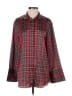 Julie Brown Plaid Red Long Sleeve Button-Down Shirt Size S - photo 1