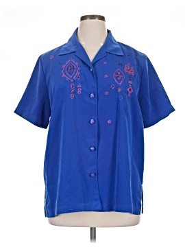 Draper's & Damon's Short Sleeve Blouse