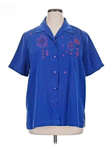 Draper's & Damon's Short Sleeve Blouse (view 1)