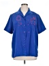 Draper's & Damon's 100% Polyester Blue Short Sleeve Blouse Size XL - photo 1