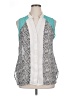Unique Spectrum 100% Polyester Color Block Teal Sleeveless Blouse Size 1X - photo 1