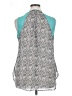 Unique Spectrum 100% Polyester Color Block Teal Sleeveless Blouse Size 1X - photo 2