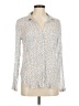 Cloth & Stone Animal Print Ivory Long Sleeve Blouse Size M - photo 1