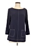 Peck & Peck Blue 3/4 Sleeve Top Size M - photo 1