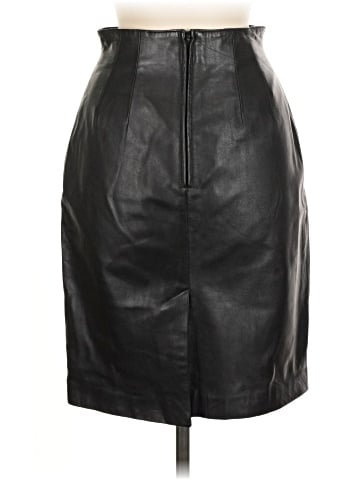 Lord & Taylor Faux Leather Skirt (view 2)