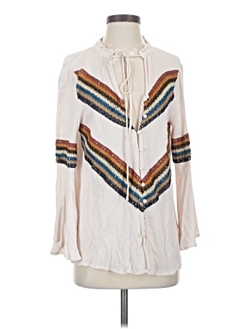 She + Sky Long Sleeve Blouse (view 1)