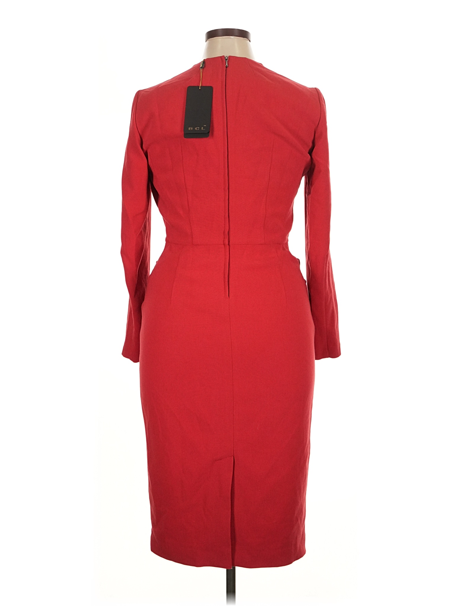 knee length dresses for ladies Bgl Linen-Blend Midi Dress