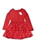 Cat & Jack 100% Recycled Polyester Hearts Red Dress Size 6 - 7 - photo 1