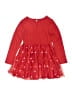Cat & Jack 100% Recycled Polyester Hearts Red Dress Size 6 - 7 - photo 2