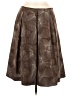Talbots 100% Silk Brown Silk Skirt Size 8 - photo 1