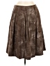 Talbots 100% Silk Brown Silk Skirt Size 8 - photo 2