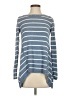 Cache 100% Rayon Stripes Blue Pullover Sweater Size S - photo 1