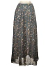 Necessary Objects Floral Gray Blue Casual Skirt Size 5 - photo 2