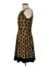 I.N. Studio Print Brown Casual Dress Size 10 (petite) - photo 5