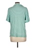 auden Polka Dots Green Short Sleeve Blouse Size L - photo 2