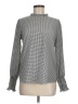 Carolina Belle 100% Polyester Houndstooth Gray Long Sleeve Blouse Size M - photo 1