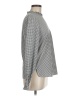 Carolina Belle 100% Polyester Houndstooth Gray Long Sleeve Blouse Size M - photo 4