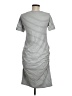 Unbranded Stripes Gray Casual Dress Size M - photo 2