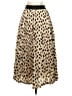 Zaikamoya 100% Polyester Animal Print Tan Casual Skirt Size S - photo 2