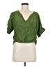 Zara Basic Green Short Sleeve Blouse Size M - photo 1