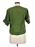 Zara Basic Green Short Sleeve Blouse Size M - photo 2