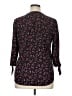 Westport 100% Rayon Floral Black 3/4 Sleeve Blouse Size XL - photo 2